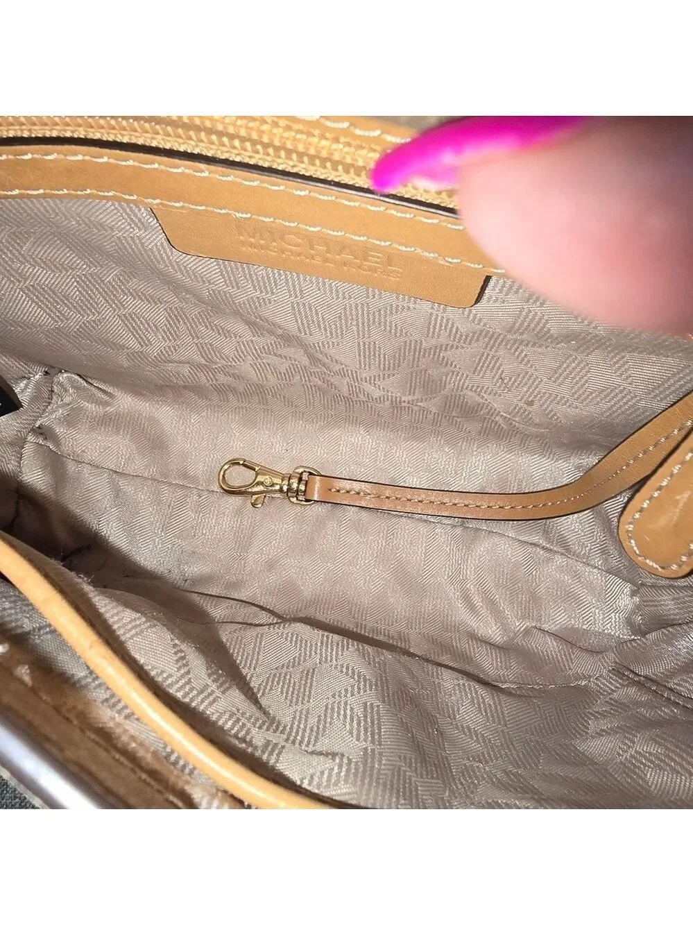 Michael Kors Romy suede leather bag
